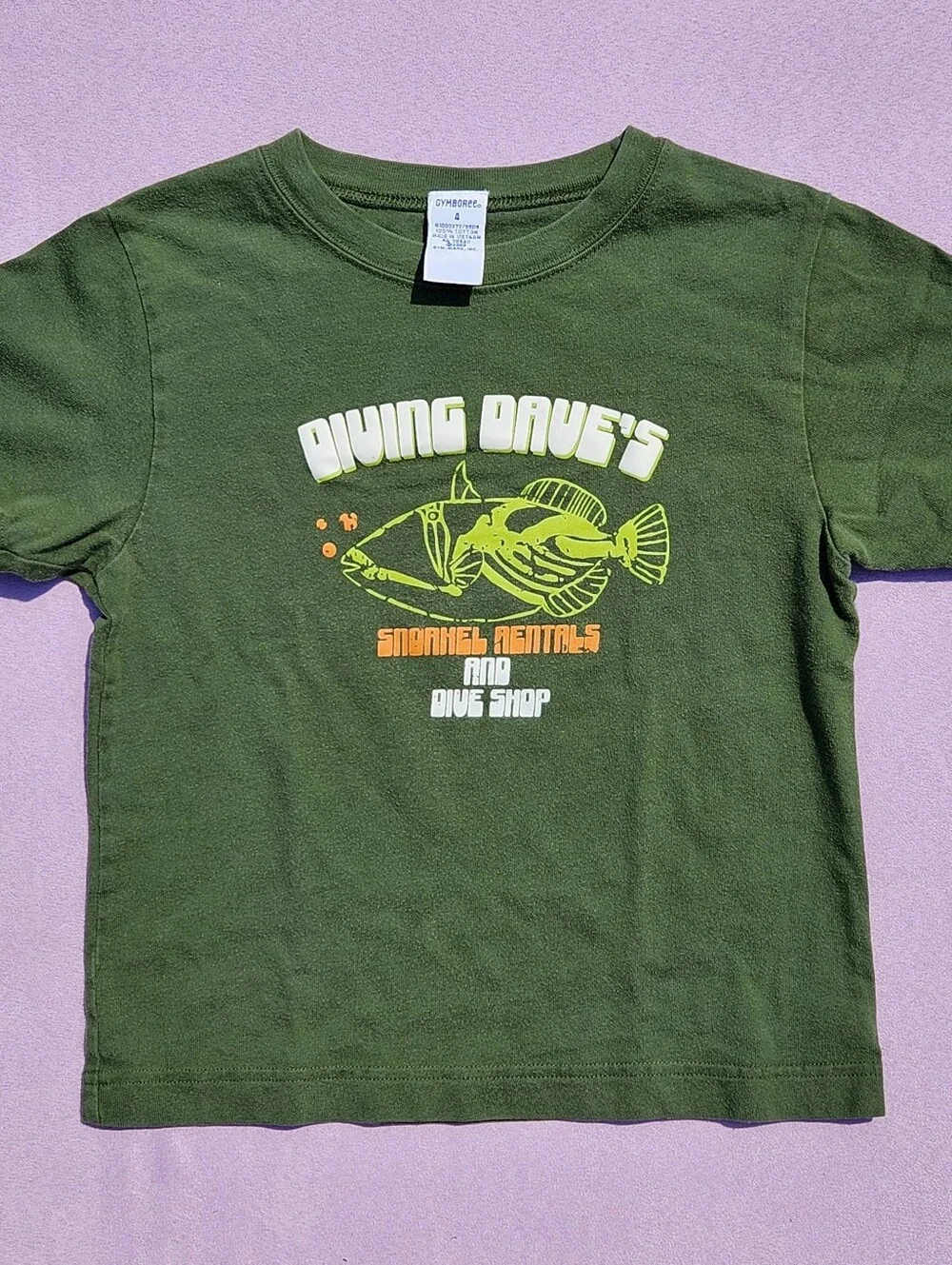 Vintage 90s y2k Kids 3T 4T Graphic Cotton Tee Lot Carters Gymboree Dino Pack